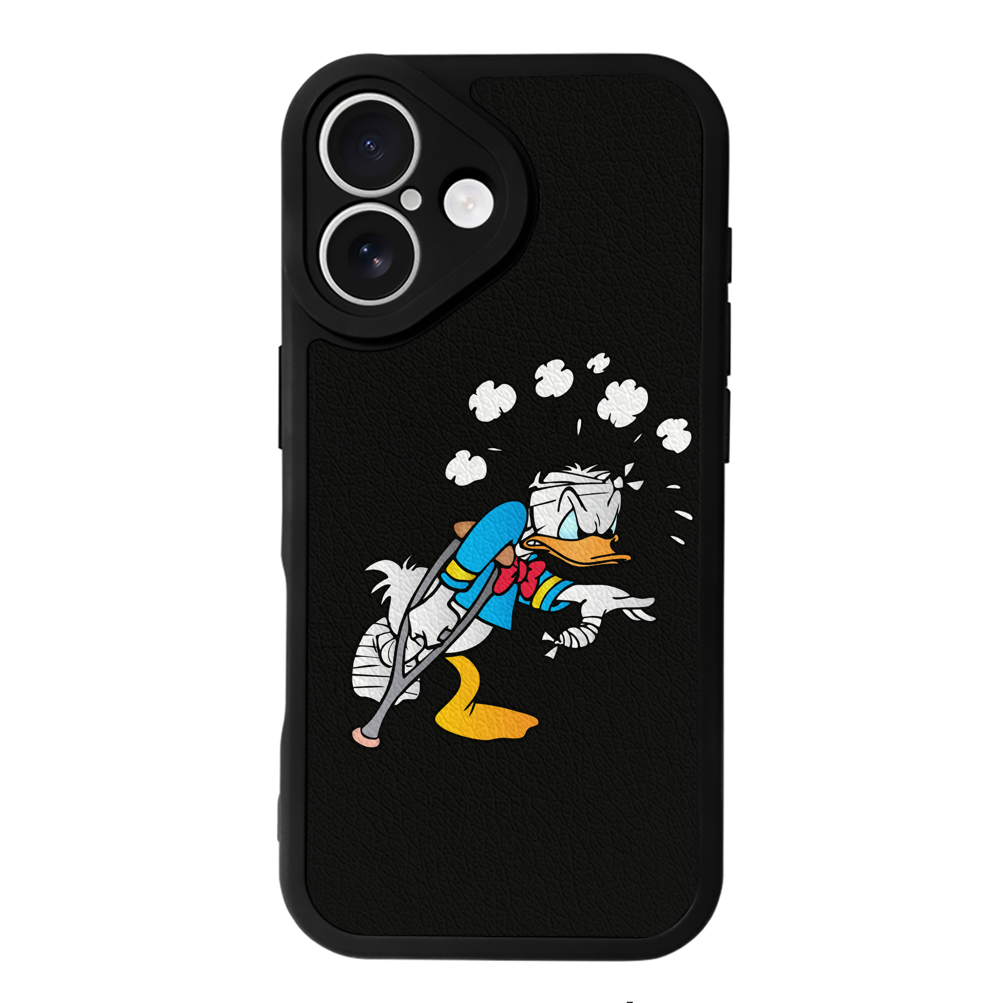 （画像用） ミッキーマウス Mickey Mouse 【iPhone 16シリーズ対応】シリコンスマホケース（レザー調） 材質：シリコン